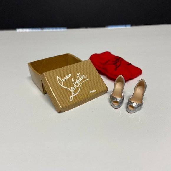 Authentic Christian Louboutin Miniature Shoes (Barbie) with Box and Dustbag. - Picture 8 of 16